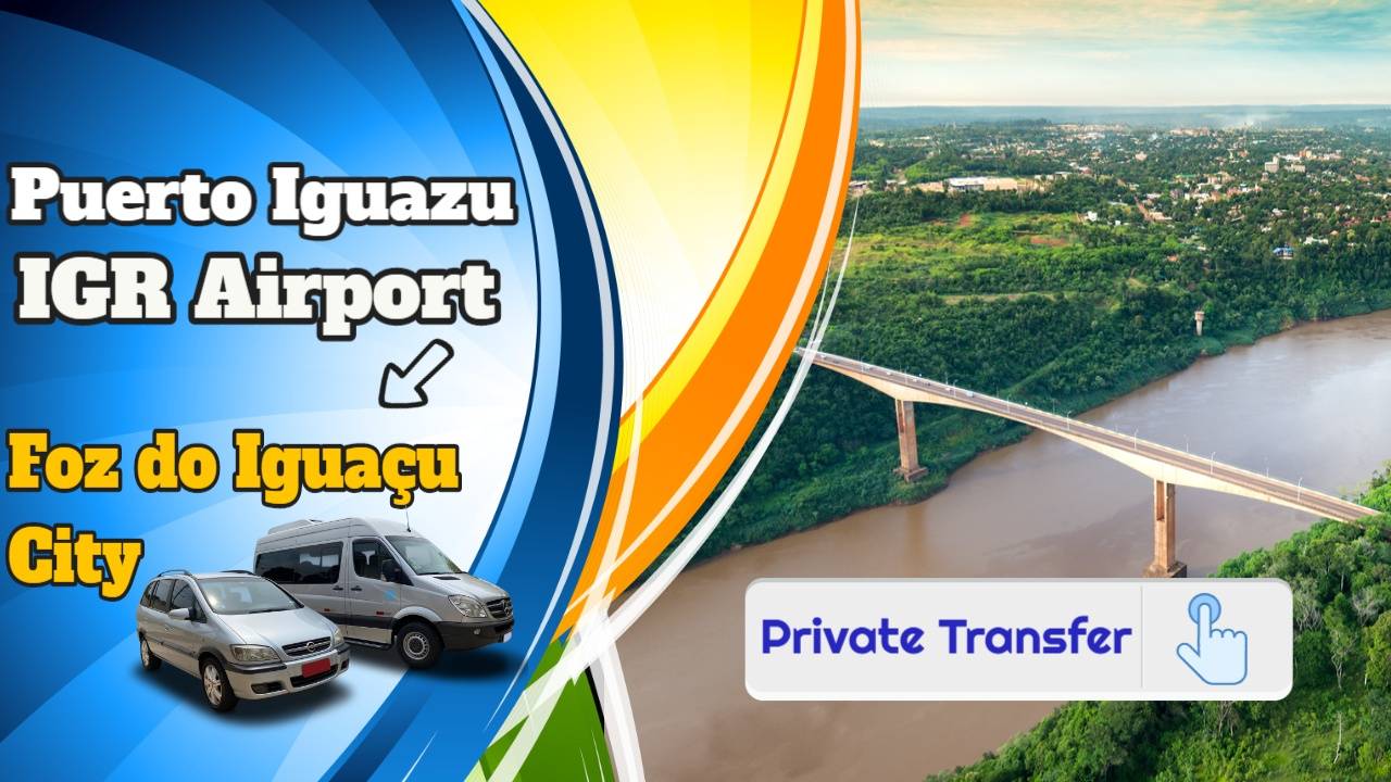 Puerto Iguazu airport across the border to Foz do Iguacu