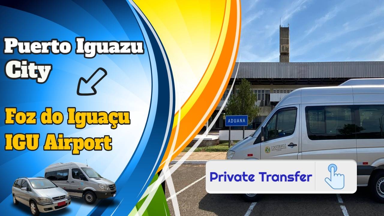 Puerto Iguazu across the border to IGU airport transfer